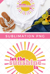 Free sunshine sublimation image pin image