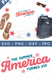 America 250 SVG pin image