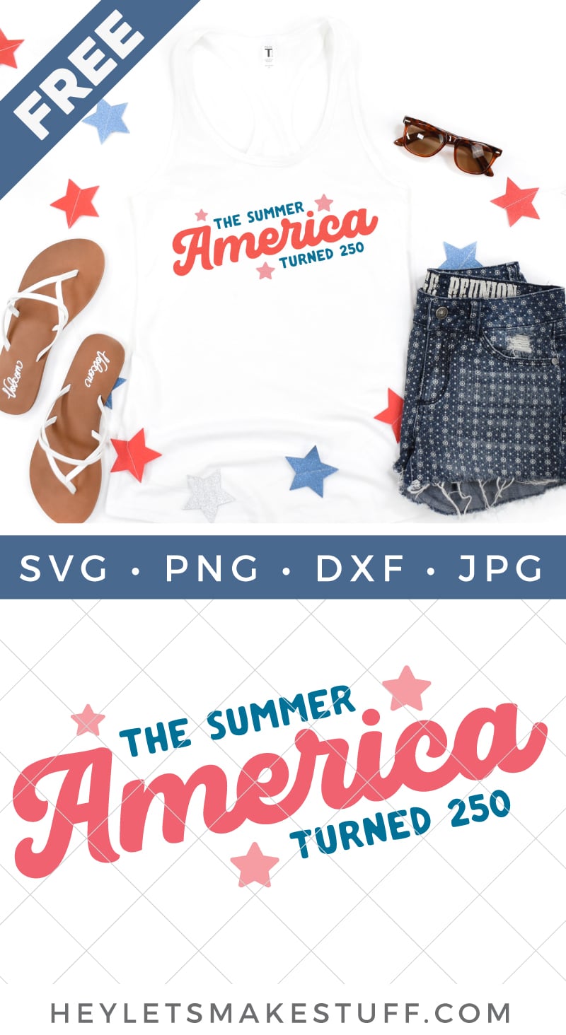 America 250 SVG pin image