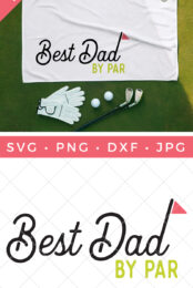 Best Dad by Par Golf SVG pin image