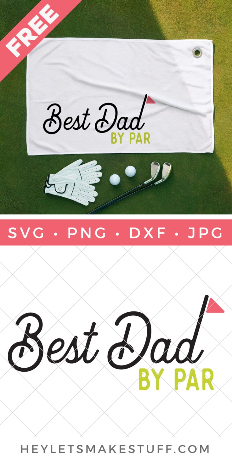 Best Dad by Par Golf SVG pin image