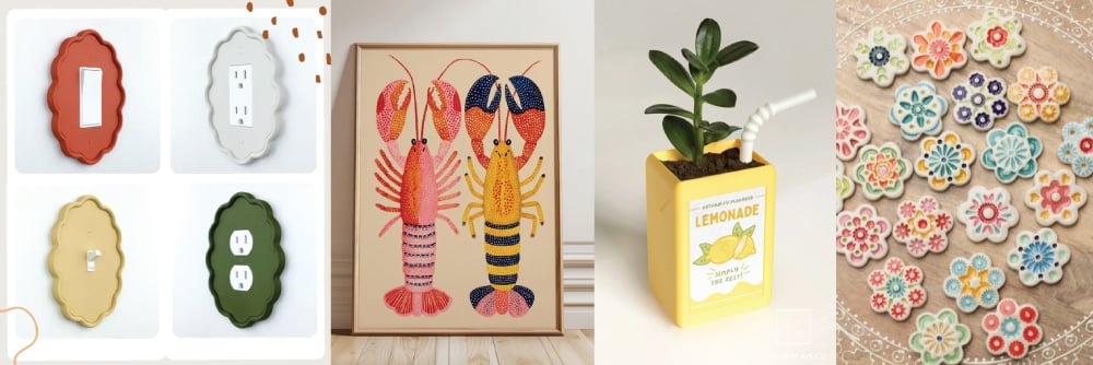 Collage of products featuring whimsy
