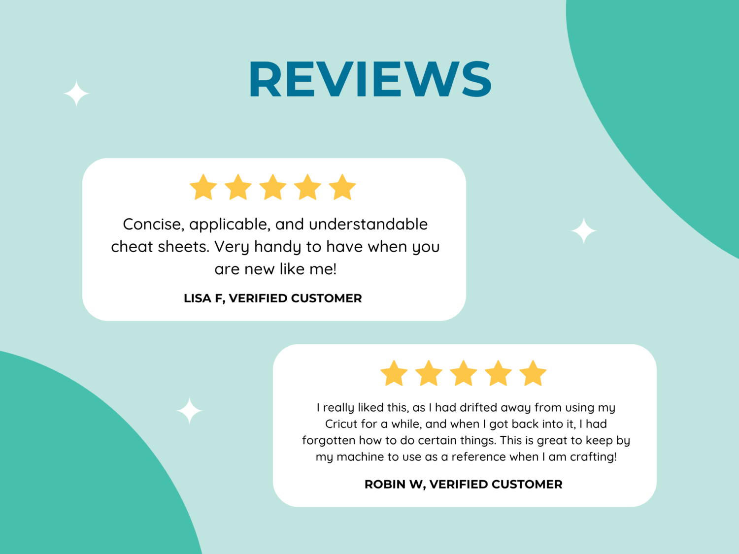 Image of five star reviews
